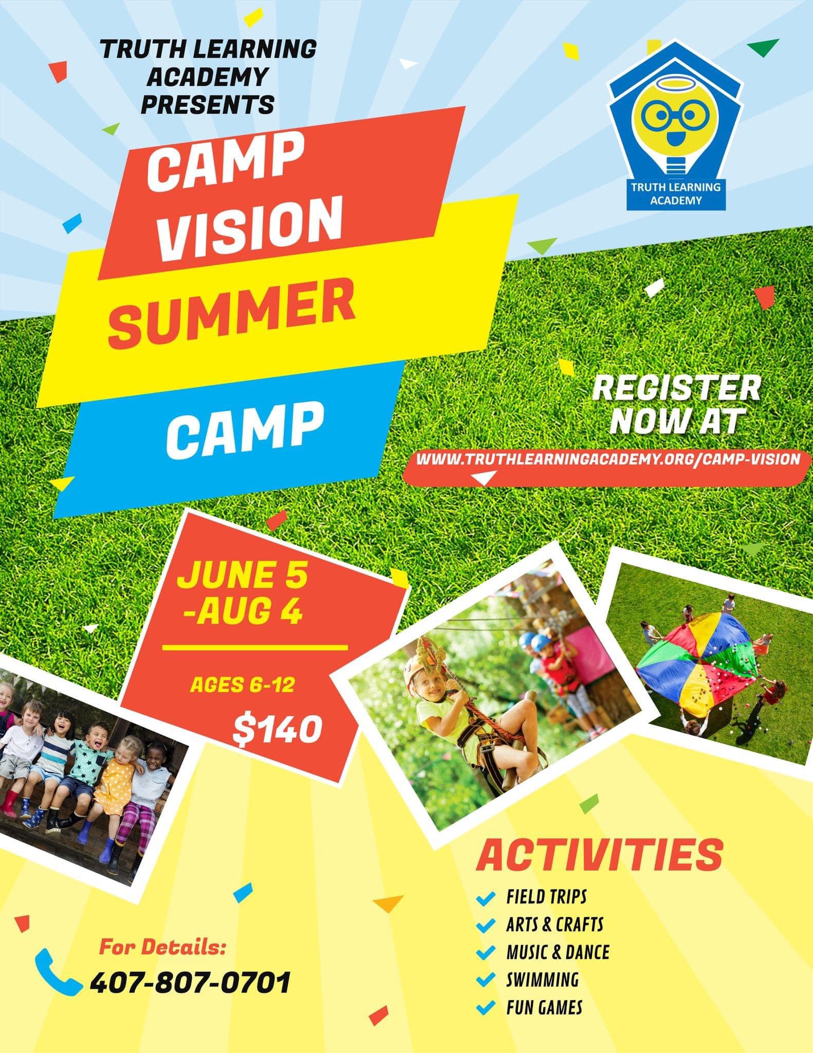 Camp Vision Summer Camp – Divine Truth Christian Center